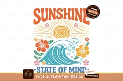 Orange sun wave flowers yellow Product Image 1