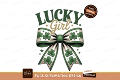 Lucky Girl Clover Bow green Product Image 1