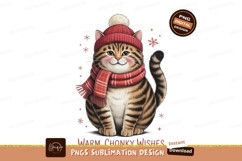 Chubby cat winter apparel feline kitten Product Image 1