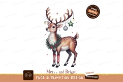 Cute deer festive decorations christmas holiday Product Image 1