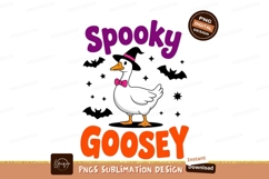 Spooky goose with bow tie pink Product Image 1