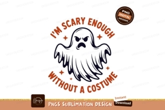 Spooky ghost with text halloween scary Product Image 1