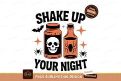Orange potion bottles spider stars image Product Image 1
