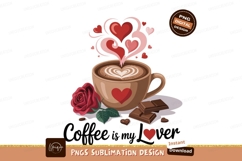 Coffee hearts rose chocolate latte Product Image 1