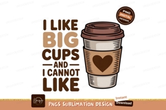 Big coffee cup heart design drink beverage Product Image 1