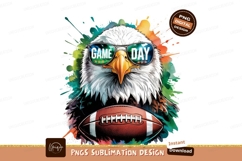 American Football Eagle Game Day Sublimation Png Product Image 1