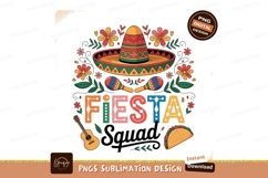Festive sombrero maracas guitar taco fiesta Product Image 1