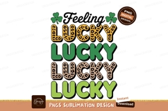 Lucky shamrock leopard print text image Product Image 1
