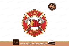 Firefighter helmet axes emblem gold Product Image 1