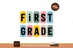 Colorful first grade text education Product Image 1