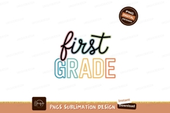 First Grade Colorful Text education Product Image 1