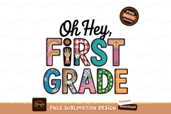 First Grade colorful letters rainbow Product Image 1