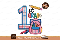 First Grade Backpack Crayons Pencil image Product Image 1