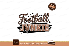 Football Junkie Leopard Print Text image Product Image 1