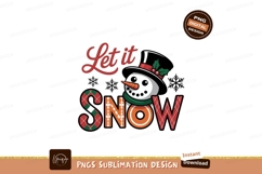 Festive snowman text design christmas holiday Product Image 1
