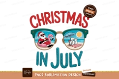 Santa snowmen beach vacation snowman sunglasses Product Image 1