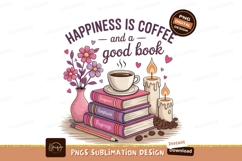 Coffee book candles flowers vase Product Image 1