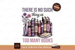 Floral books vase S U B L I M A T I O N P N G flowers Product Image 1