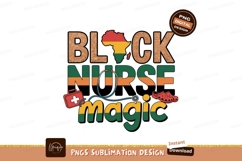 Black nurse magic healthcare symbols africa stethoscope Product Image 1