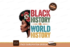 Woman flowers black history world history image Product Image 1