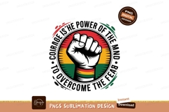 Black fist raised red yellow green image Product Image 1