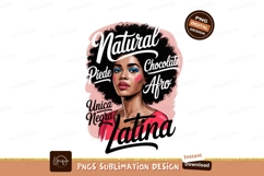 Beautiful woman with afro hair and makeup natural chocolate Product Image 1