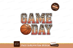 Basketball game day leopard print image Product Image 1