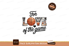 Basketball love graphic orange black Product Image 1