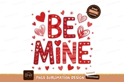 Be Mine Romantic Hearts Sublimation Png Product Image 1