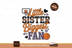 Little Sister Biggest Fan Basketball image Product Image 1