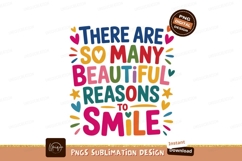Colorful text with positive message SUBLIMATION Product Image 1