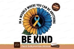 Sunflower Awareness Ribbon Bloom blue yellow Product Image 1