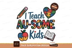 Teach Awesome Kids Puzzle Design autism awareness Product Image 1