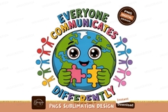 Earth holding puzzle pieces with diverse people planet Product Image 1