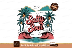 Salty Soul tropical beach scene SUBLIMATION ocean Product Image 1
