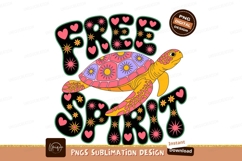 Psychedelic turtle free spirit hearts Product Image 1