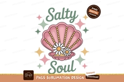 Pink seashell pearls daisies stars image Product Image 1