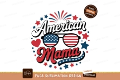 Patriotic Mama Sunglasses Fireworks stars Product Image 1
