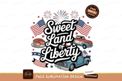Patriotic trucks pie fireworks flags image Product Image 1