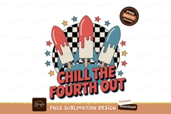Rocket popsicles with stars and checkered background Product Image 1