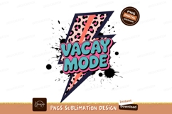 Lightning bolt vacation mode leopard print image Product Image 1