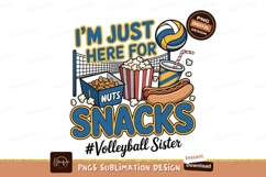 Volleyball snacks hotdog popcorn drink image Product Image 1