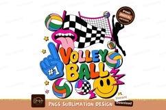 Retro Volleyball Fun graphic balls Product Image 1