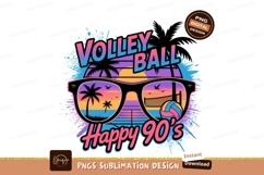 Retro sunglasses beach volleyball sunset image Product Image 1