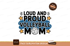 Proud Volleyball Mom stars Product Image 1