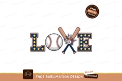Baseball love floral design bats flowers Product Image 1