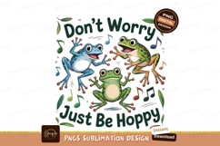 Cartoon Frogs With Musical Notes Design Product Image 1