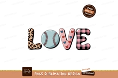 Leopard baseball hearts plaid letters image Product Image 1