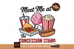 Concession food treats baseball game popcorn hotdog Product Image 1