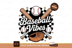 Baseball bats balls glove checkered image Product Image 1